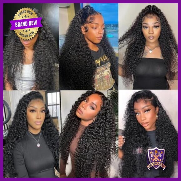 13x6 Water Wave Lace Front Wig Human Hair 30 Inch 250 Density Glueless